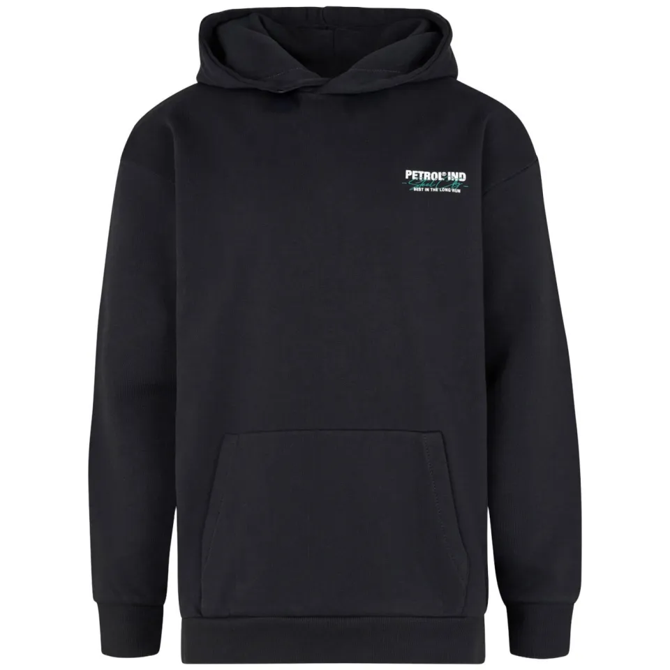 Petrol Industries hoodie met backprint - zwart, foto 2