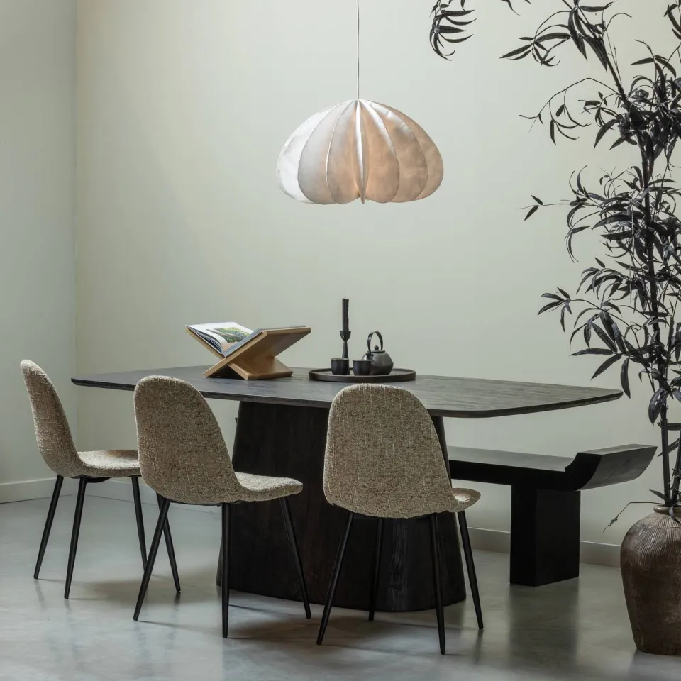 WOOOD Leah Eettafel - MDF - Donkerbruin - 76x200x105, foto 2