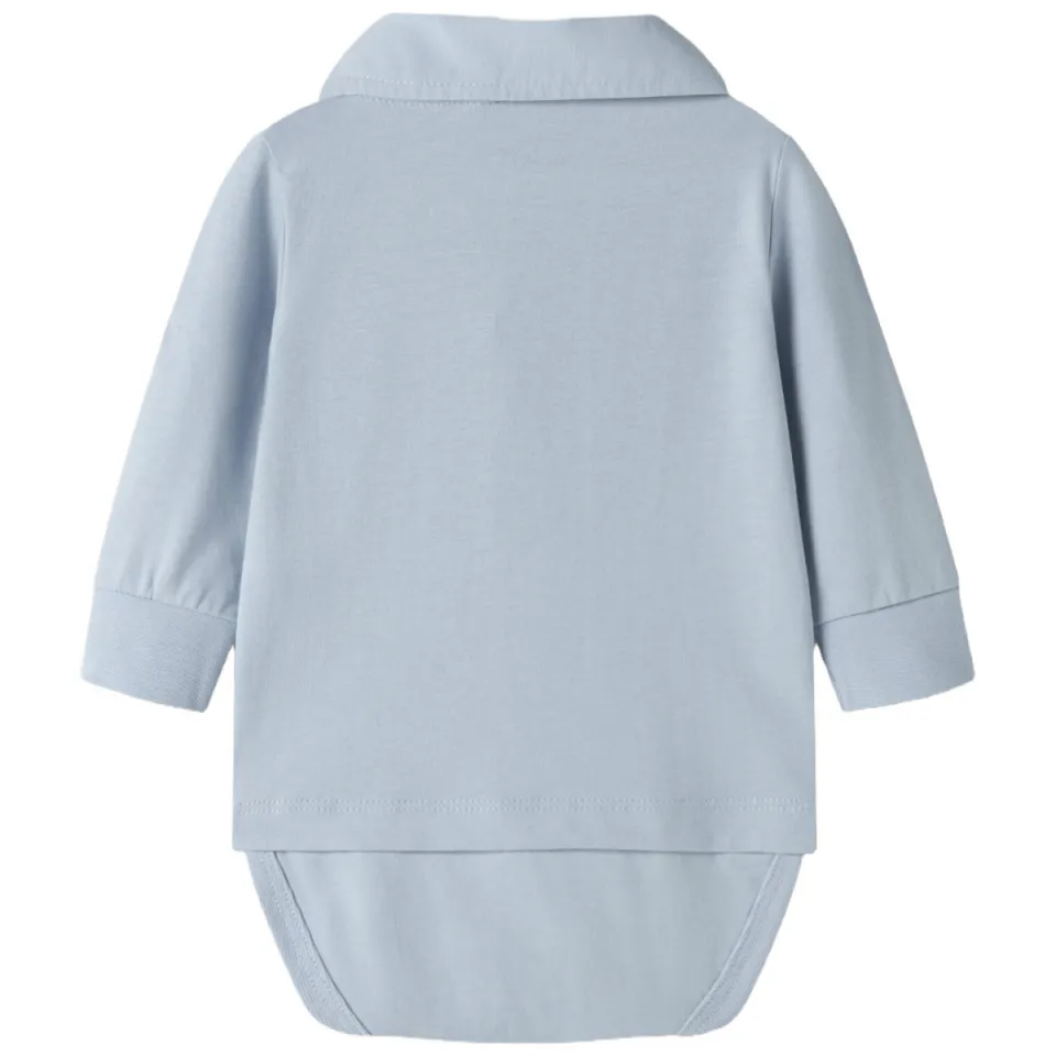 NAME IT BABY katoenen romper - lichtblauw, foto 2