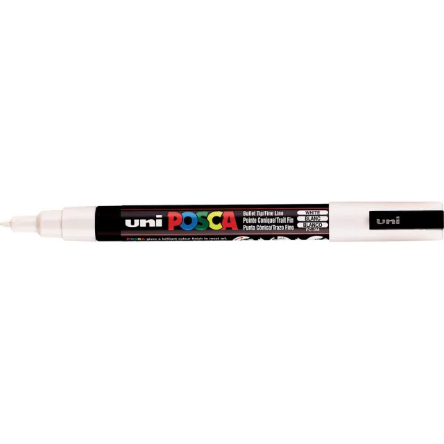 Posca marker met conische punt schrijfdikte fijn wit