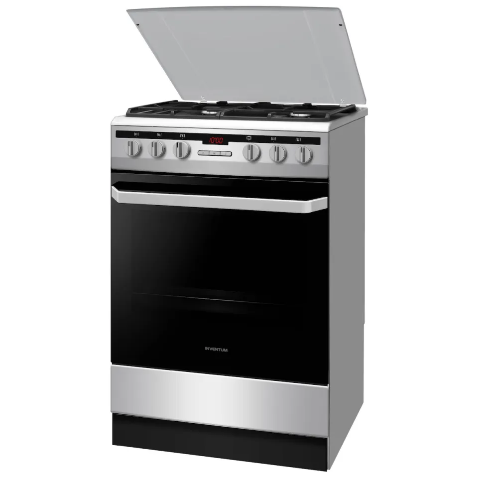 Inventum VFG6034WGRVS gasfornuis RVS, foto 3