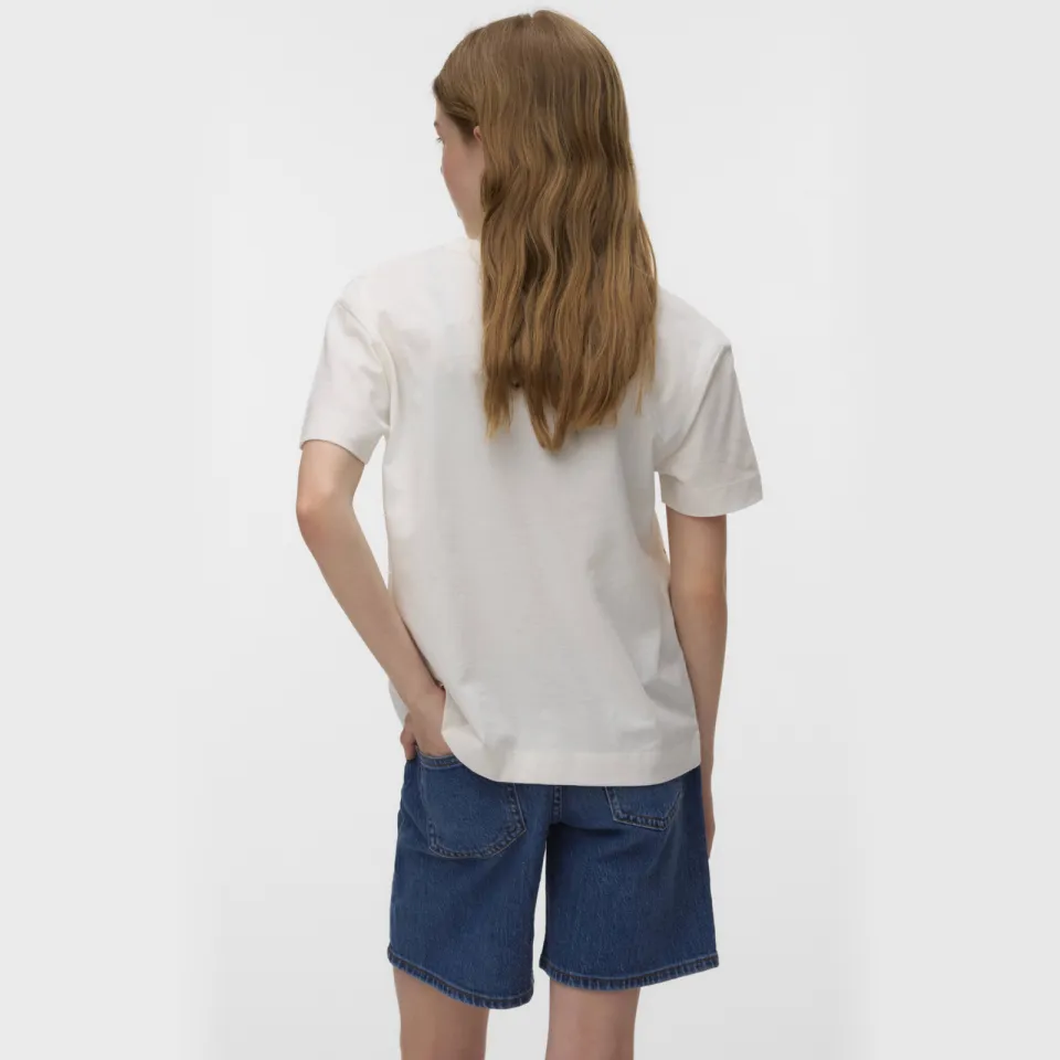 Vero Moda Girl gebloemd T-shirt wit, foto 4