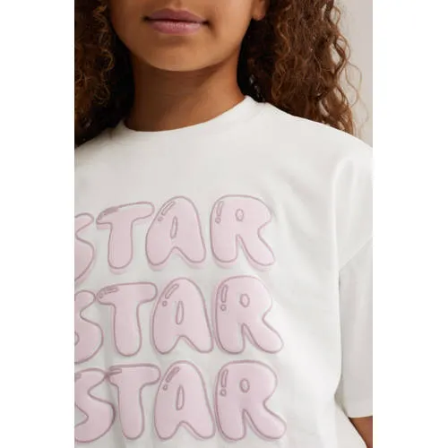 WE Fashion T-shirt met print wit, foto 5