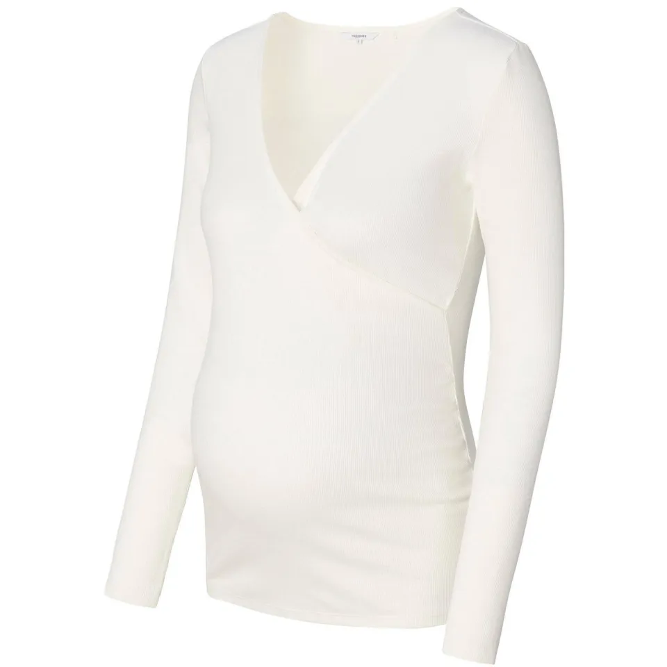 Noppies Sara zwangerschaps- en voedingslongsleeve wit, foto 6