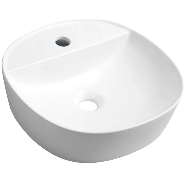 Sapho Waskom Opbouw Sapho Lugano Rond 41x11.5 cm Keramiek Wit