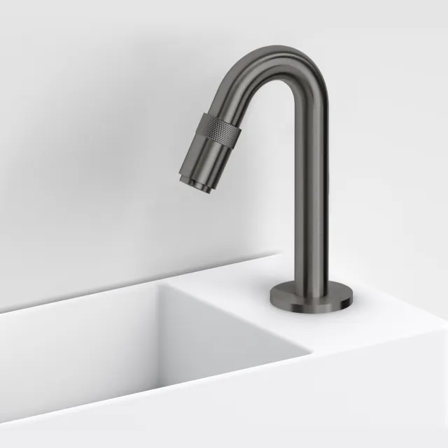Clou Fonteinkraan Clou Freddo 9 Geborsteld Gunmetal PVD