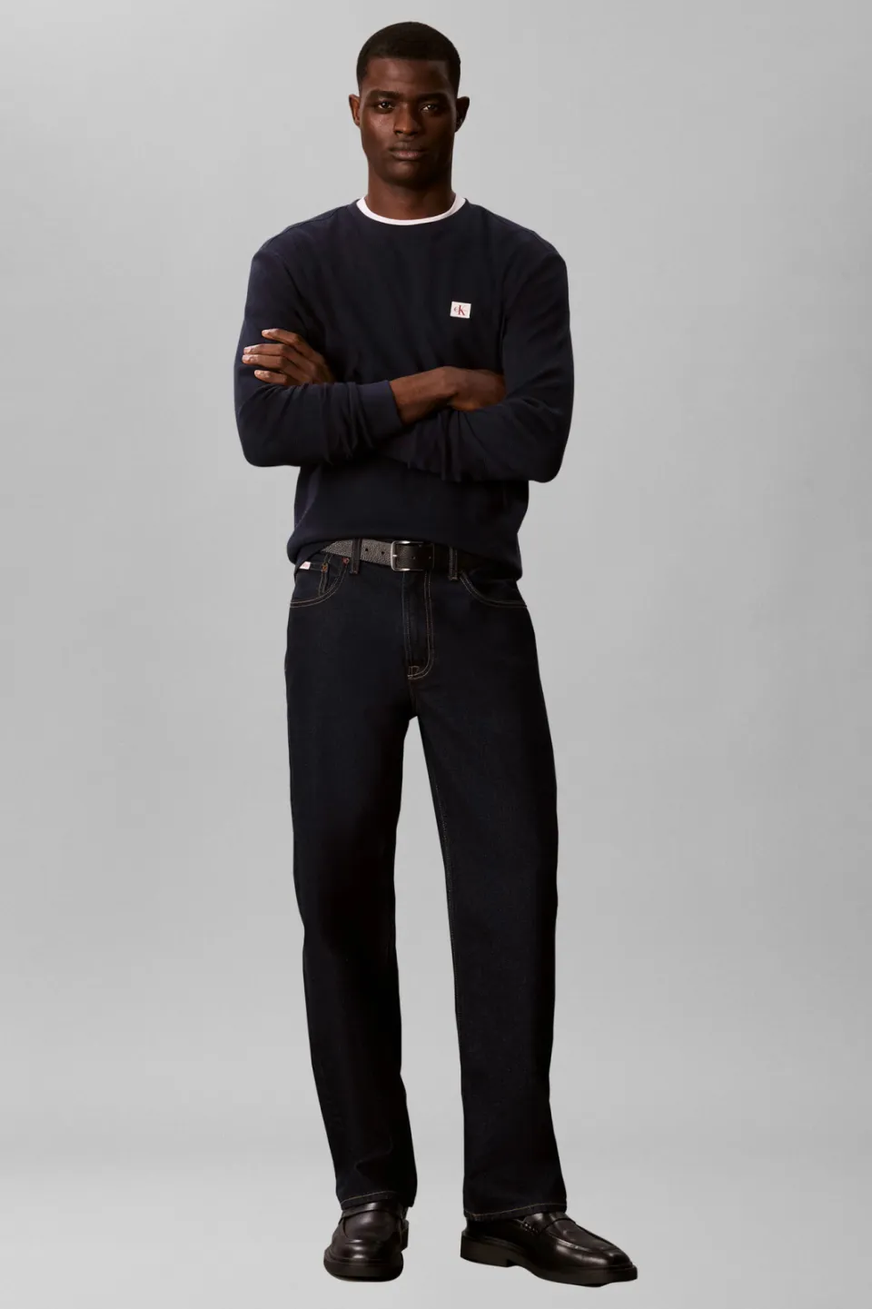 Calvin Klein JEANS regular fit longsleeve - donkerblauw, foto 5