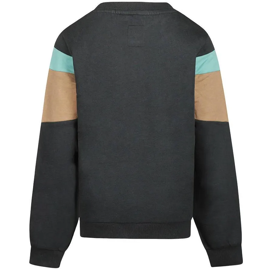 No Way Monday rechtvallende sweater met tekst - donkergrijs/beige, foto 3