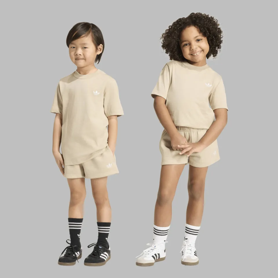 Adidas Originals Adicolor set met logo - zand