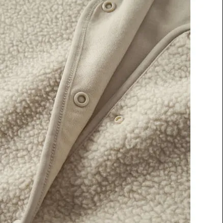 NAME IT KIDS rechtvallend teddy gilet - beige Effen, foto 3
