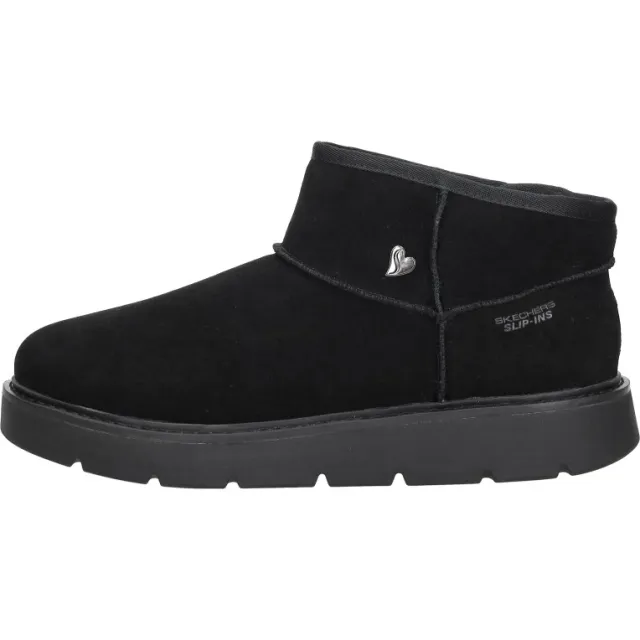 Skechers Slip-Ins Keep Street Cozy Mini enkellaarsjes zwart, foto 2