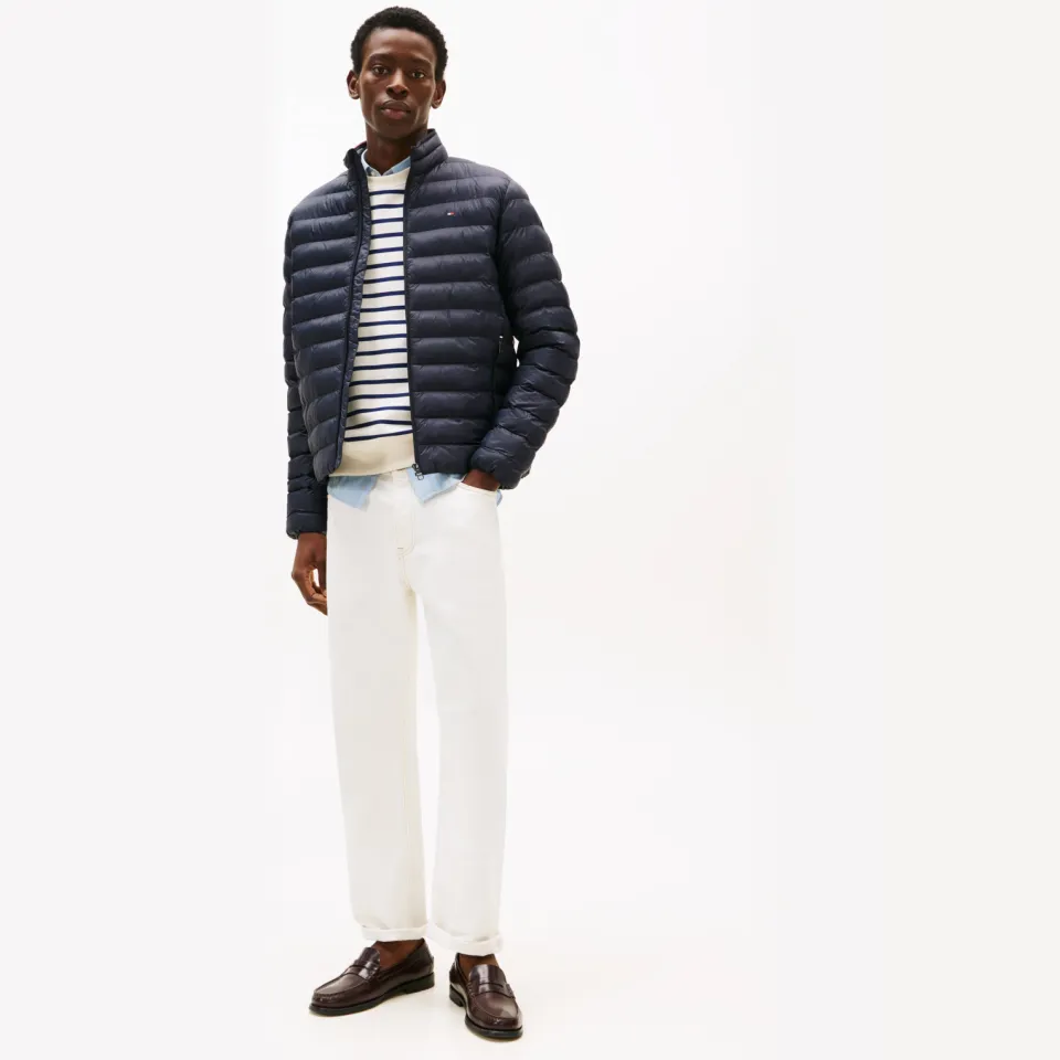 Tommy Hilfiger Core Packable gewatteerde jas donkerblauw Desert Sky