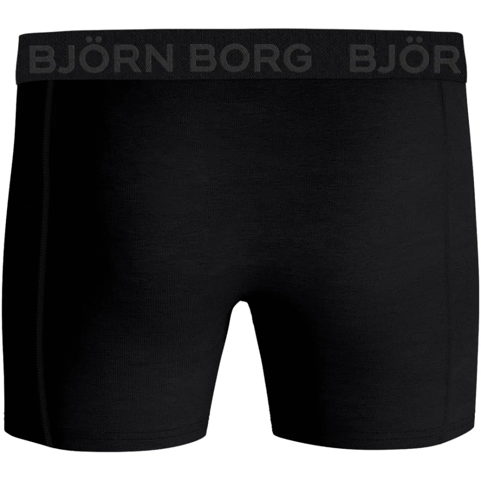 Björn Borg Cotton Stretch boxershorts 5-pack blauw/zwart, foto 3