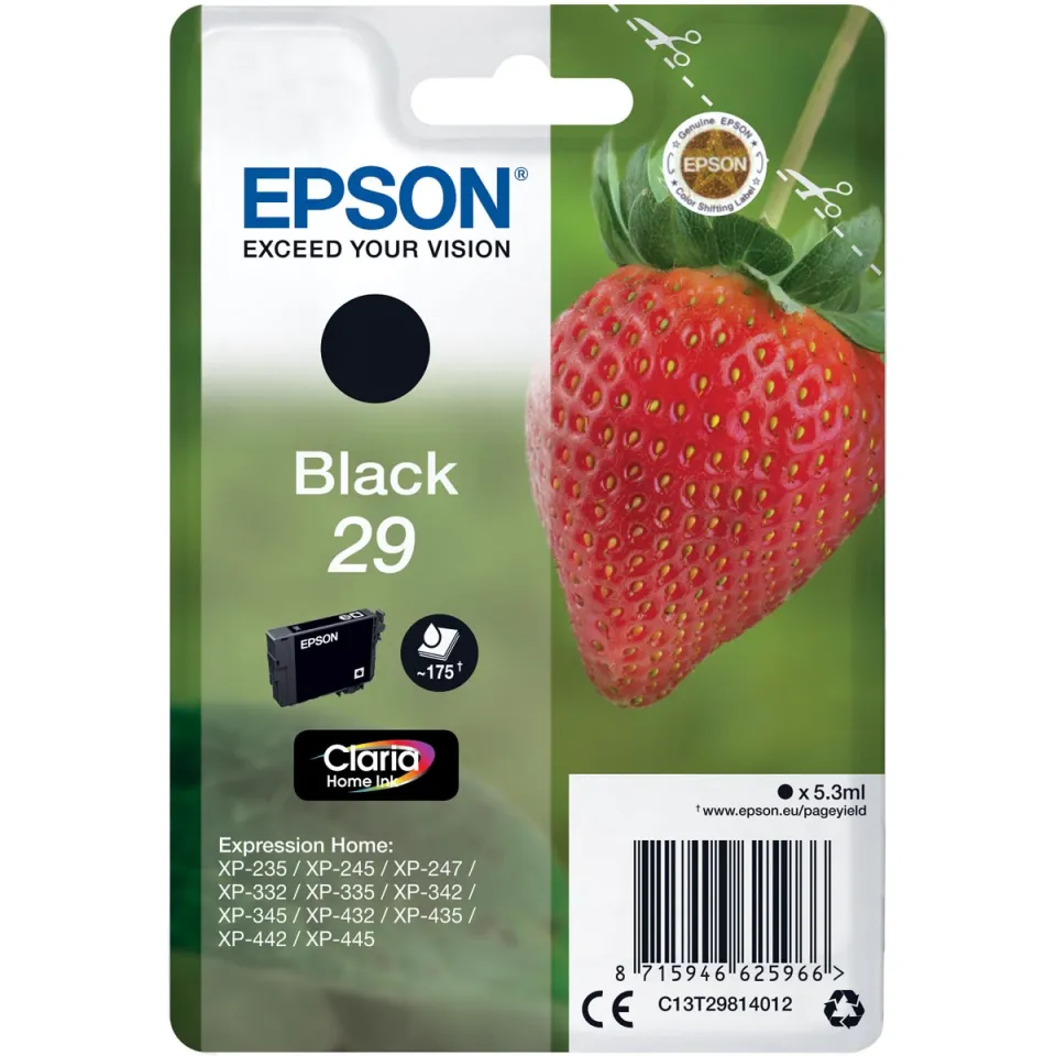 Epson 29 inktcartridge zwart 175 pagina's