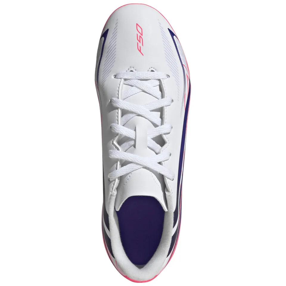 Adidas Performance F50 Hyperfast Club junior imitatieleren voetbalschoenen - roze/paars, foto 5