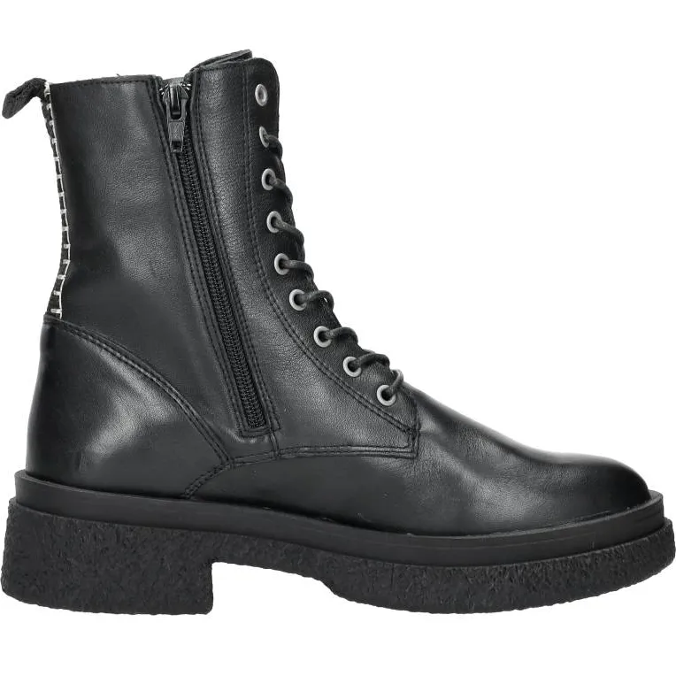 Palpa veterschoenen hoog zwart