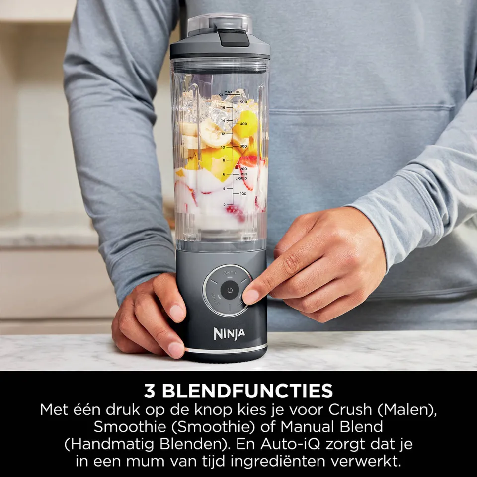 Ninja Blast MAX BC251EUGY draagbare blender grijs, foto 4