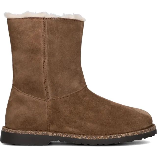 Birkenstock Uppsala Zip Shearling enkellaarzen bruin