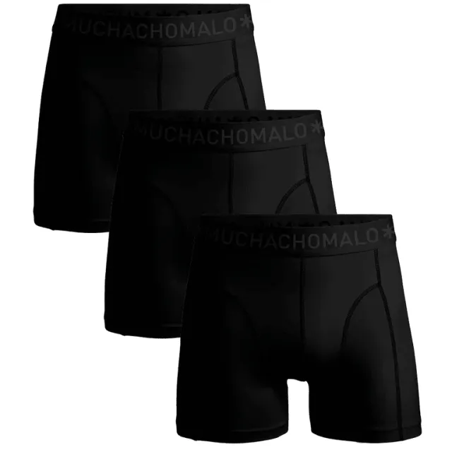 Muchachomalo Jongens 3-pack Boxershorts Zwart