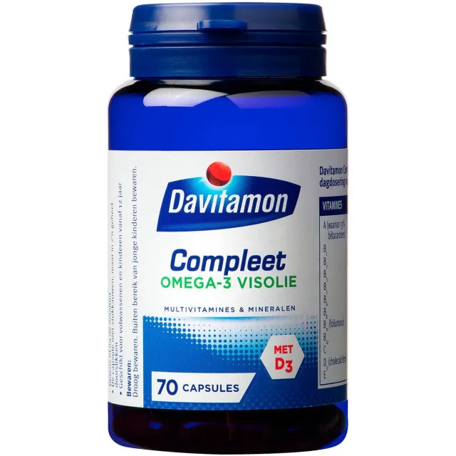 Davitamon Compleet Omega-3 Visolie capsules - 70 stuks