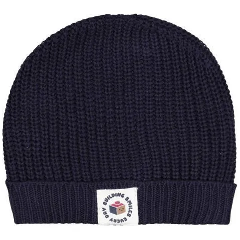Feetje gebreide muts Built for Fun - marineblauw