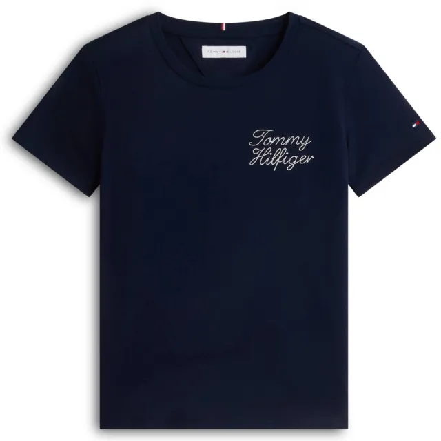 Tommy Hilfiger t-shirt donkerblauw met tekst, foto 2