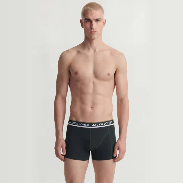 Jack & Jones Sway boxershorts Donkergroen/grijs/zwart