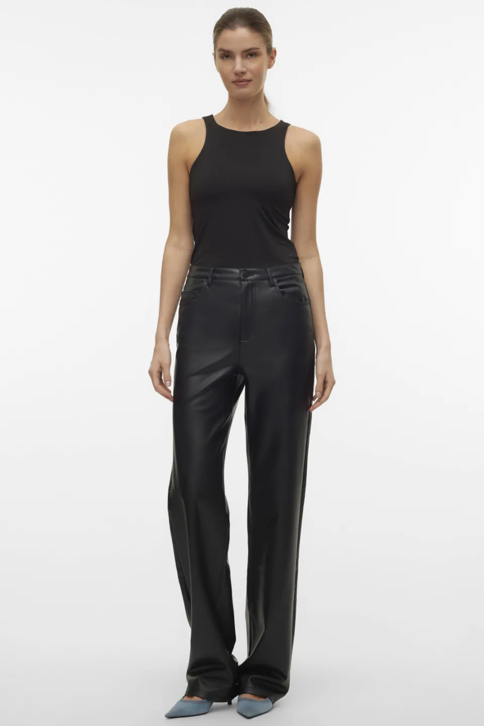 Vero Moda Tessa wide pantalon zwart, foto 4