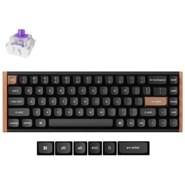 Keychron K6 HE-F1 toetsenbord zwart