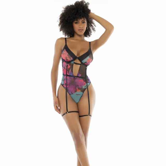Mapalé Teddy - Zwarte Dream Flower Print