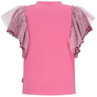 B.Nosy T-shirt met panterprint roze, foto 3