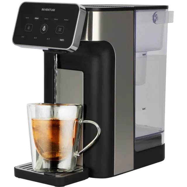 Inventum heetwaterdispenser - HWD725B - zwart/RVS