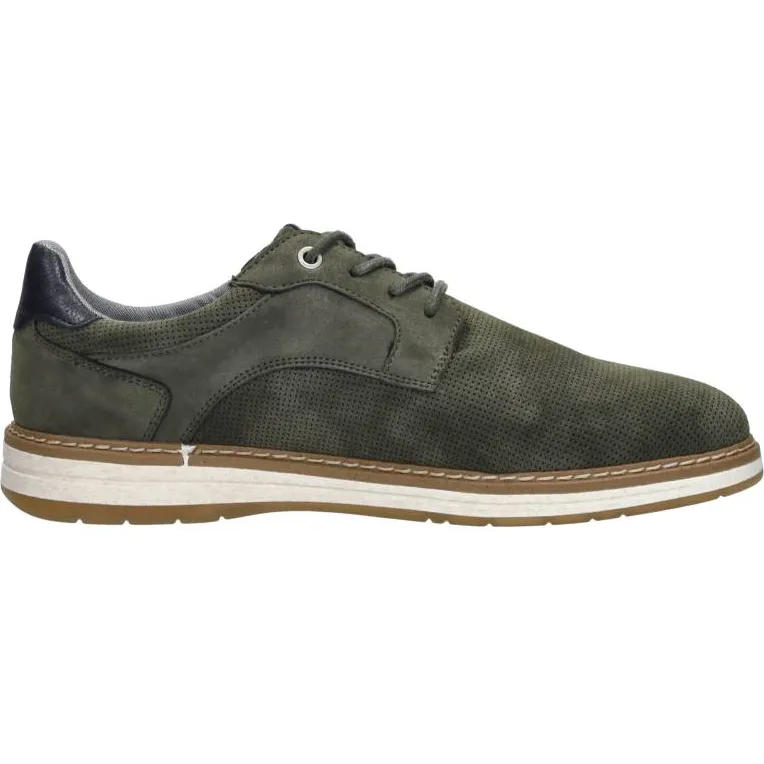 Mustang veterschoenen laag groen