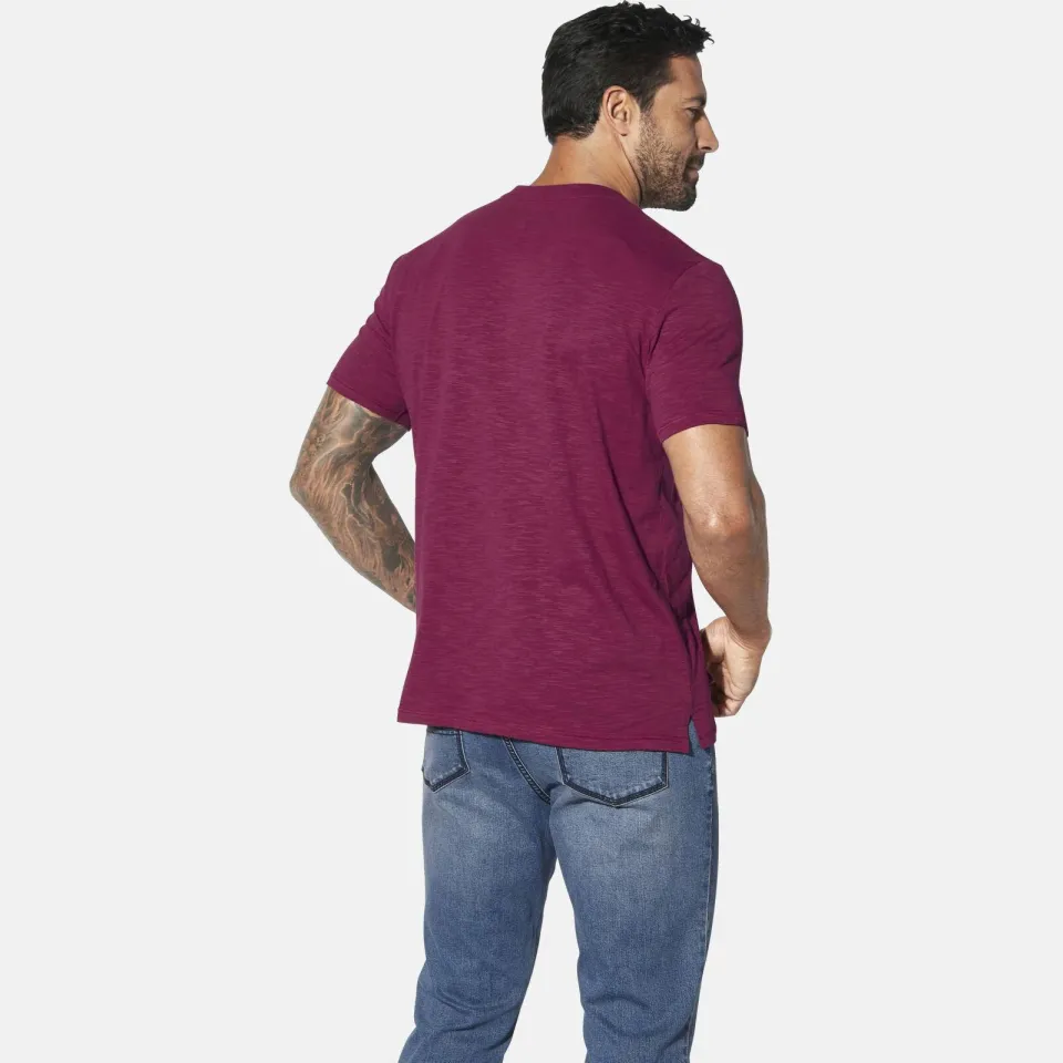 Jan Vanderstorm Baljan T-shirt donkerrood, foto 5