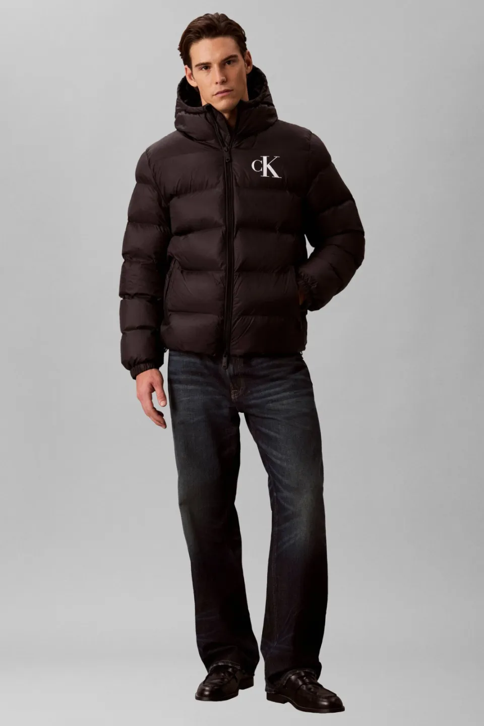 Calvin Klein JEANS pufferjas met logo - zwart, foto 3
