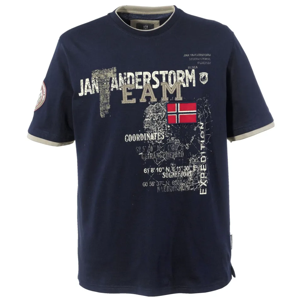 Jan Vanderstorm Sölve T-shirt donkerblauw, foto 2