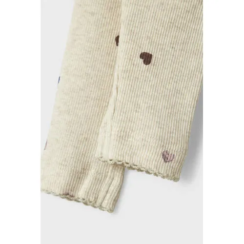 NAME IT BABY legging met hartjes beige, foto 5