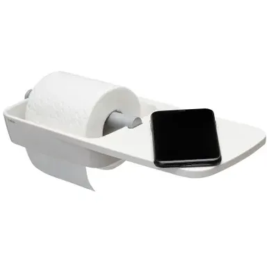 Tiger Tess toiletrolhouder met planchet wit