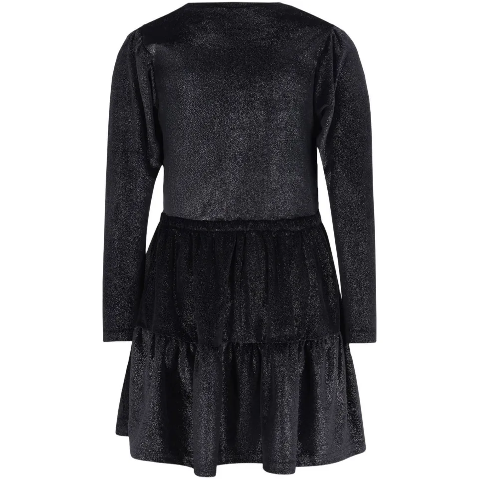 Like Flo korte glitterjurk zwart, foto 3