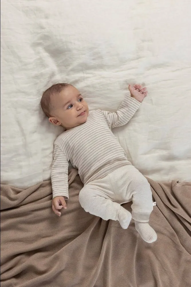 Feetje longsleeve taupe rib gebreid, foto 7