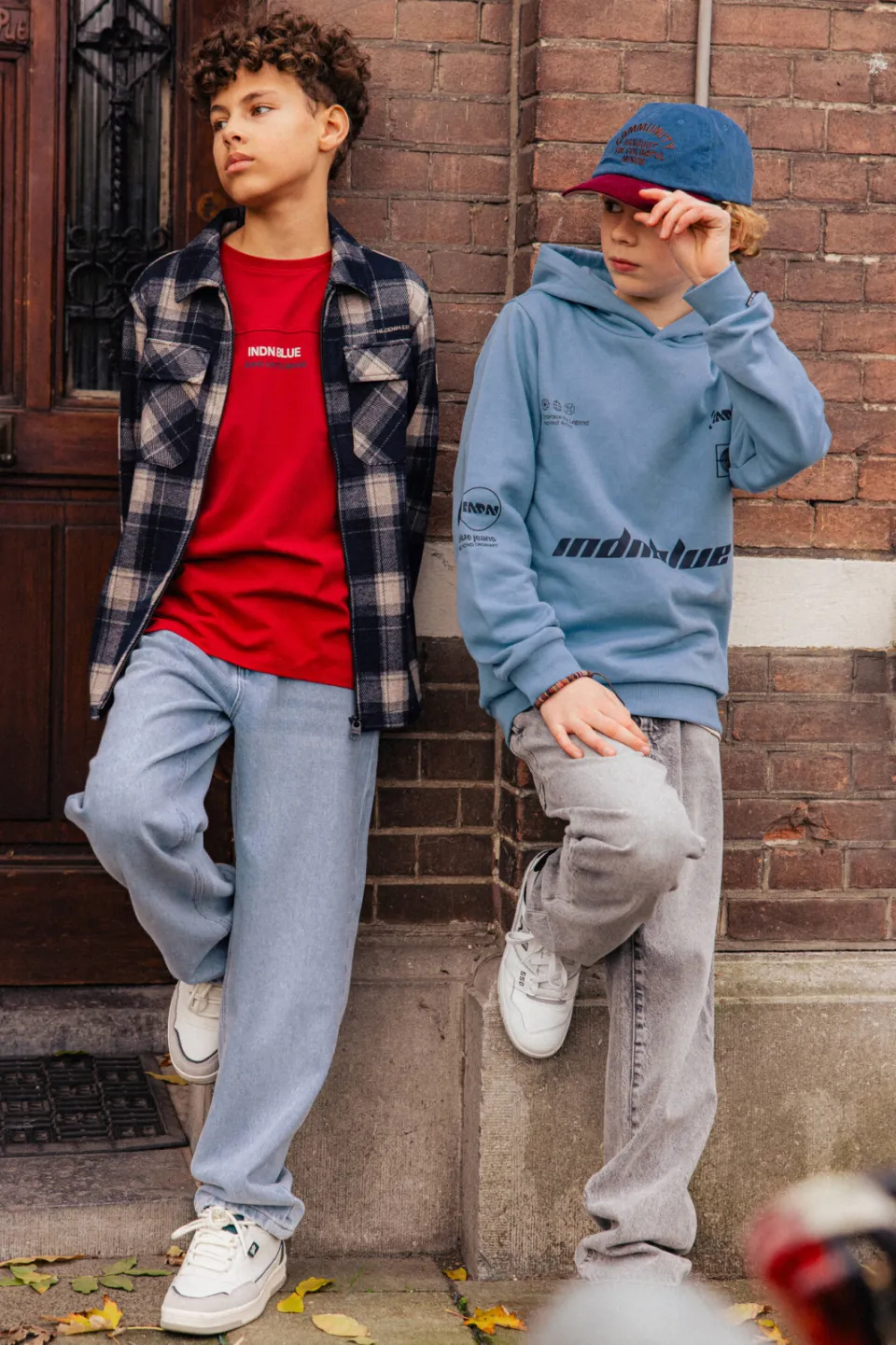 Indian Blue Jeans baggy jeans - lichtblauw Light blue denim