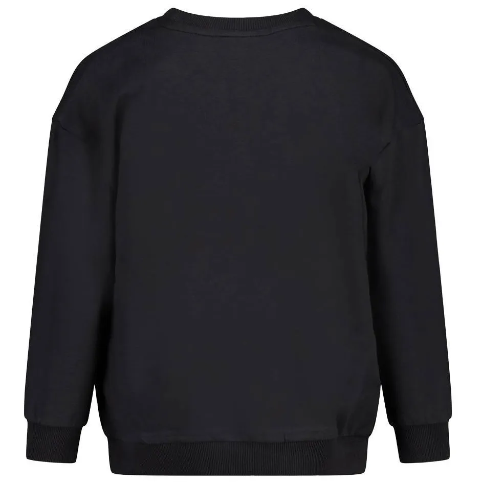 Jubel relaxed fit sweater Moon Flowers antraciet/roze, foto 5