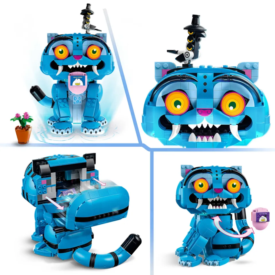 Lego KPop Demon Hunters Derpy Tiger en Sussie Bird Dieren Speelgoed - 72537, foto 3