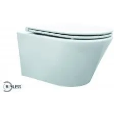 Wiesbaden Vesta rimless hangtoilet wit, foto 2