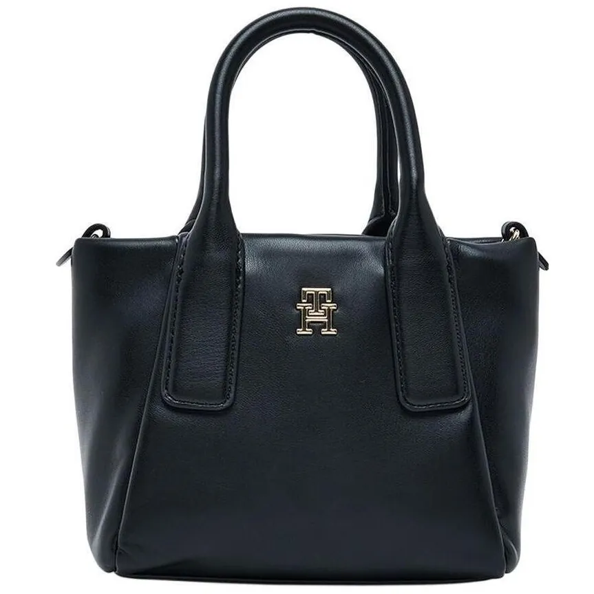 Tommy Hilfiger Handtas in leerlook zwart