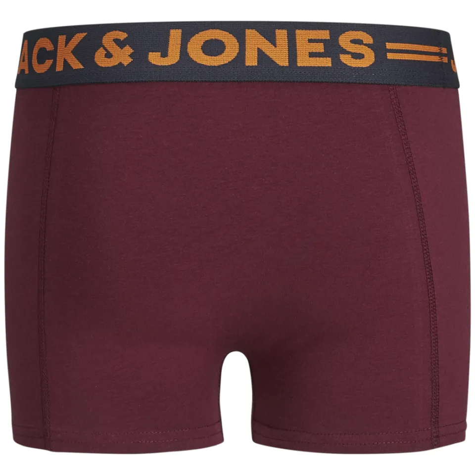 Jack & Jones Junior JACLICHFIELD boxershorts set van 3 antraciet /donkerblauw/donkerrood/zwart, foto 4