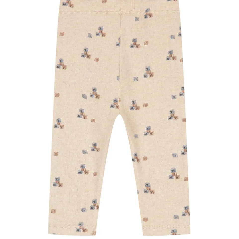 A Tiny Story katoenen babybroek met print beige, foto 2