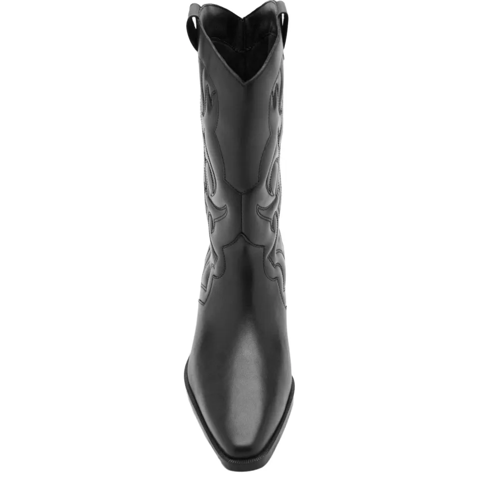 Mango TEEN leren western laarzen - zwart, foto 5