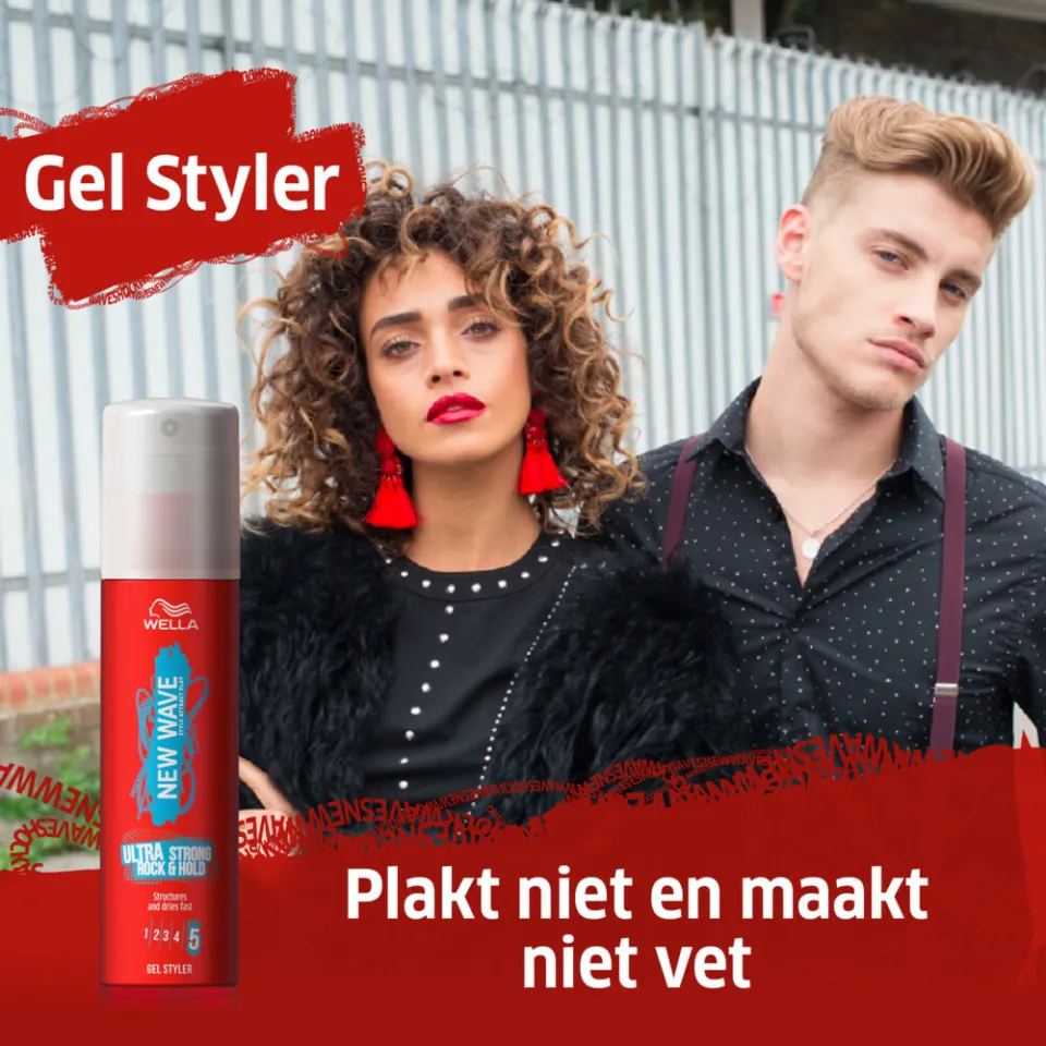 Wella New Wave Ultra Strong Rock & Hold haargel 100 ml, foto 3
