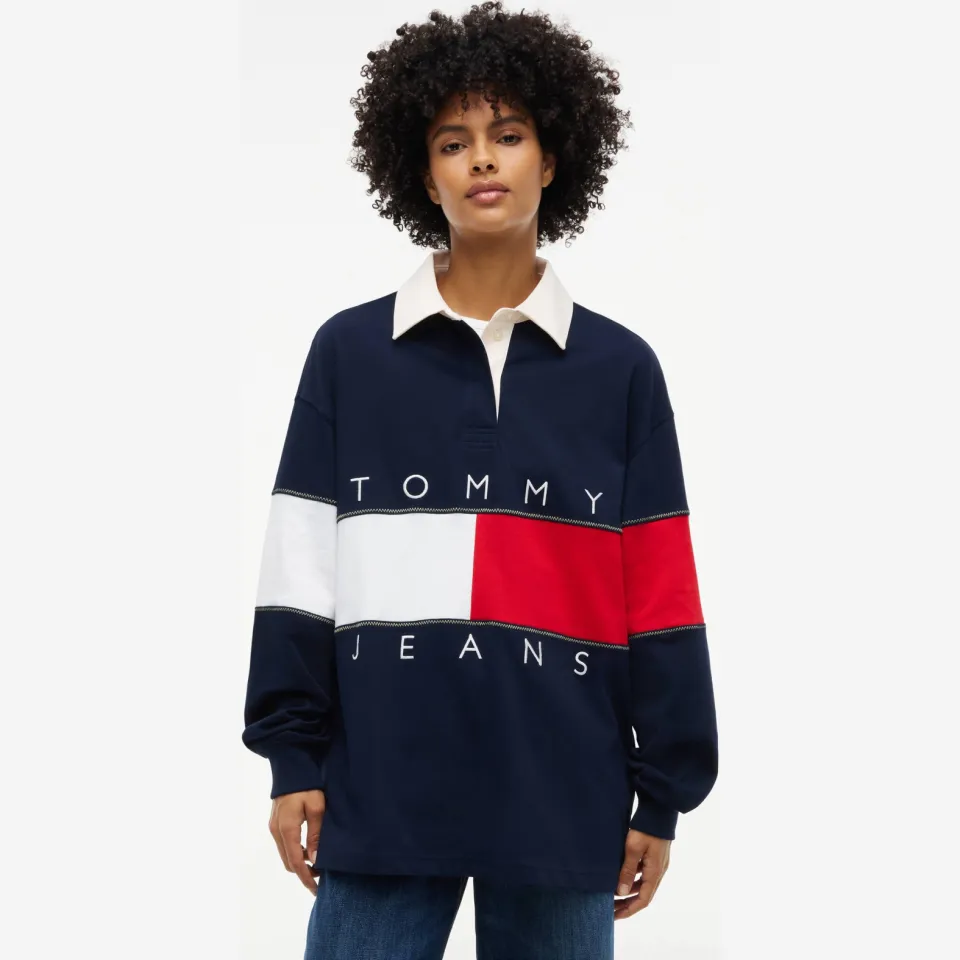 Tommy Jeans sweater marineblauw, foto 7